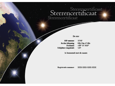 Sterrencertificaat